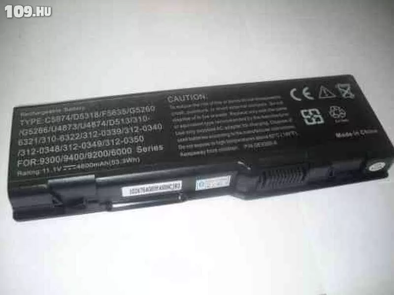 Dell Inspiron 9300 Utángyártott,Új,6 cellás laptop akkumulátor